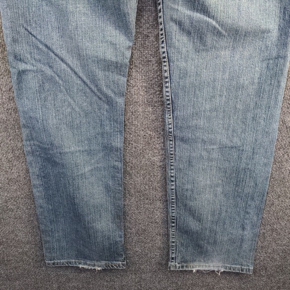 Wrangler Men's Advanced Comfort Jeans Blue 33x32 Distressed Pockets - Picture 9 of 14